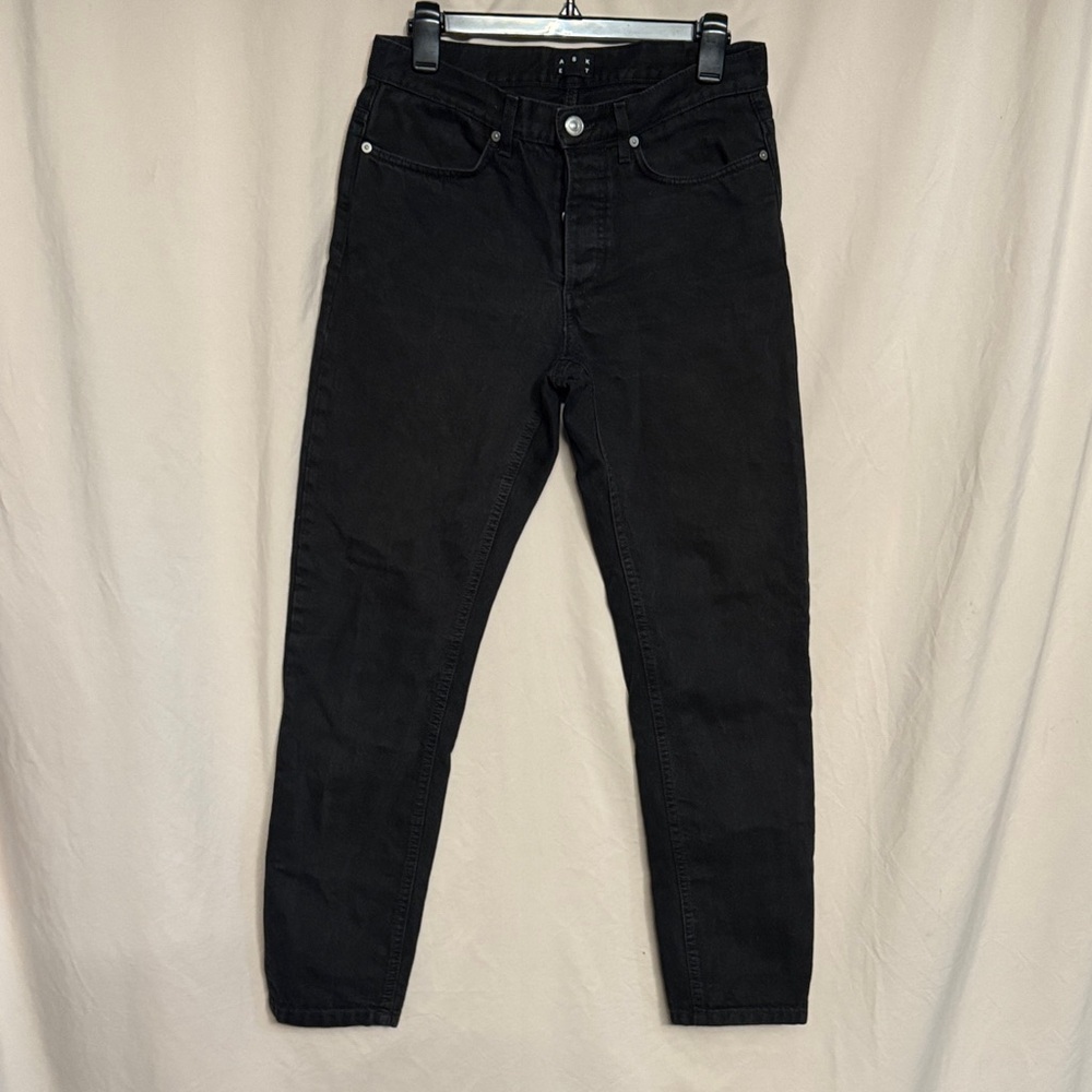 ASKET The Black Denim Jeans, Size 30X30, Color Black
